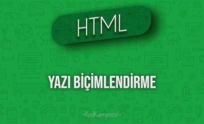 HTML Yazı Biçimlendirme