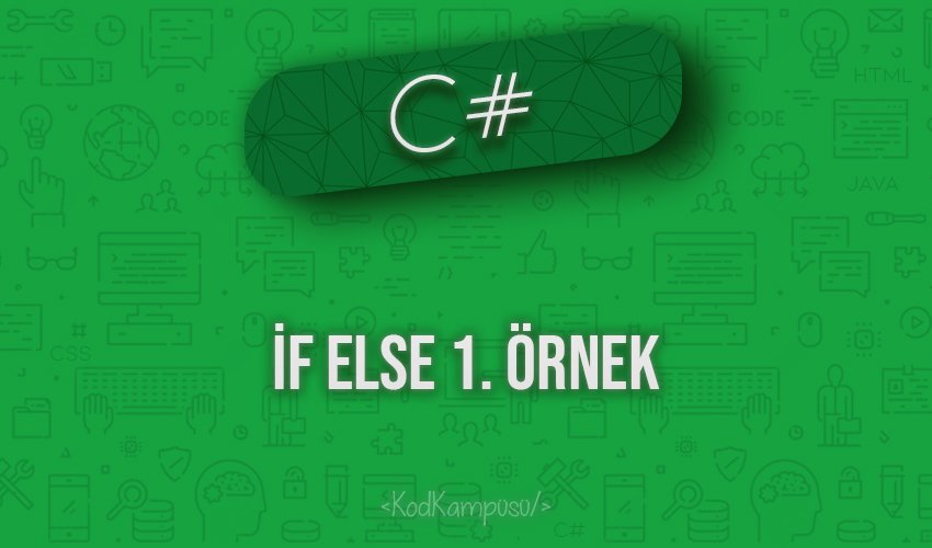 C# if else 1.Örnek