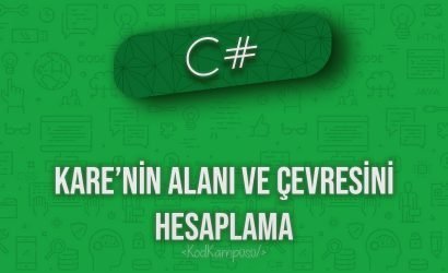 C# kare’nin alanı ve çevresini hesaplama