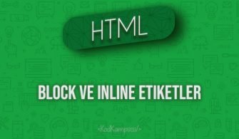 HTML Block ve Inline Etiketler