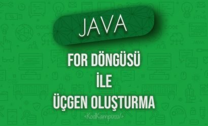 Java'da For Döngüsü ile Üçgen Oluşturma